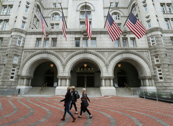 Open, but with few guests amid the coronavirus crisis: President Donald Trump's Trump International Hotel in Washington, just a few blocks from the White House