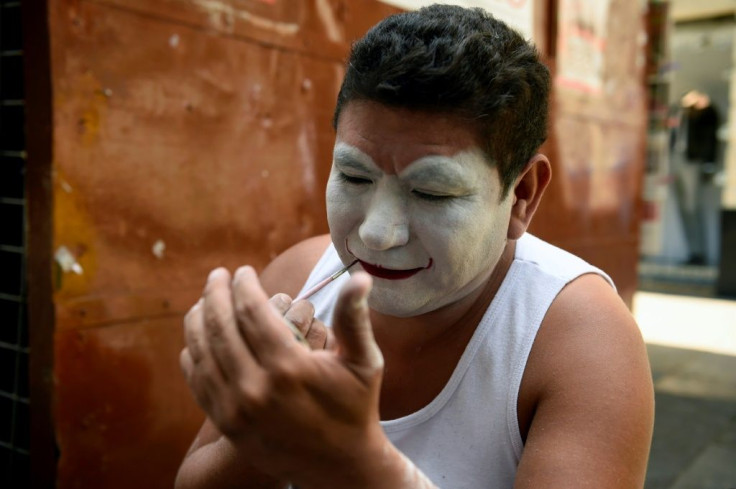 Gabriel Gonzalez works as a street clown in Mexico City -- his job is a lot harder in the age of coronavirus, and he's making 10 times less money than before