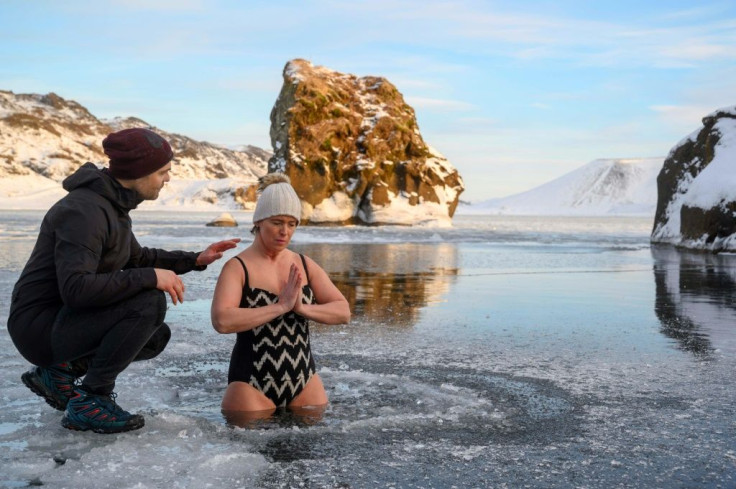 Andri Einarsson says anyone can immerse themselves in an ice bath and be "tough", but it takes practice to actually enjoy the experience