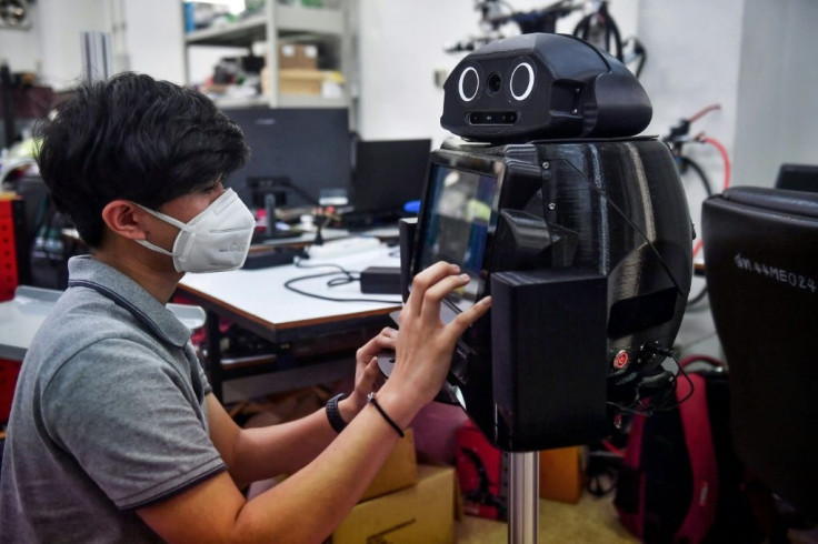 Thai hospitals are deploying "ninja" robots to measure fevers and protect the health of overburdened medical workers on the frontlines of the coronavirus outbreak