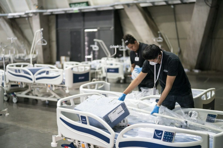 Chilean authorities set up a temporary hospital in Santiago in expectation of a rise in COVID-19 coronavirus patients