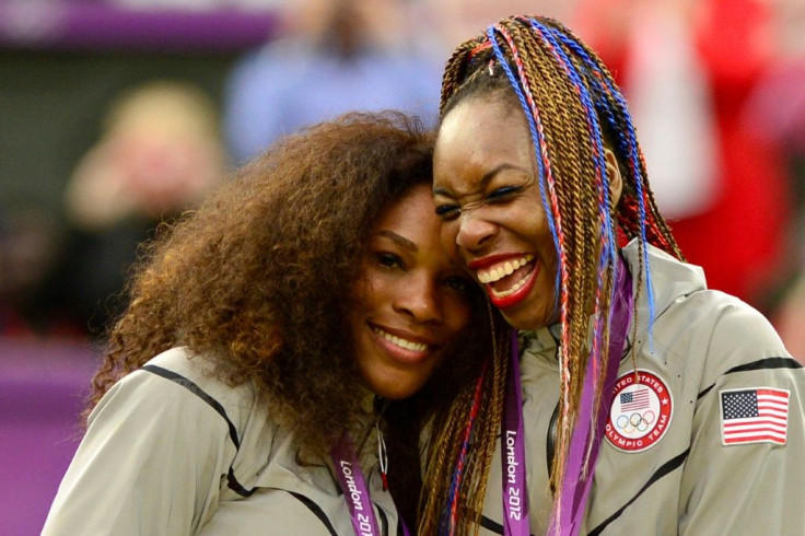 Sisters: Serena and Venus Williams celebrate women's doubles gold in London in 2012