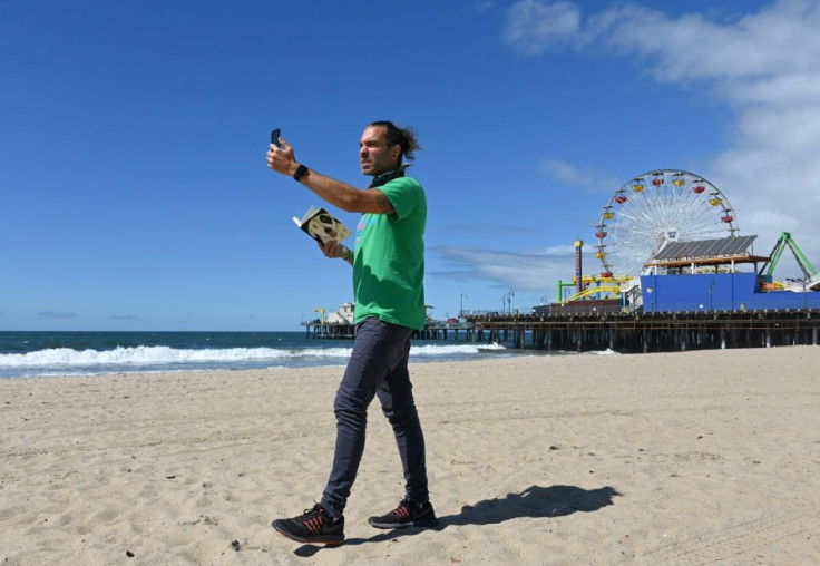 Adam Duford, owner of Surf City Tours, carries out virtual tours via his Instagram feed
