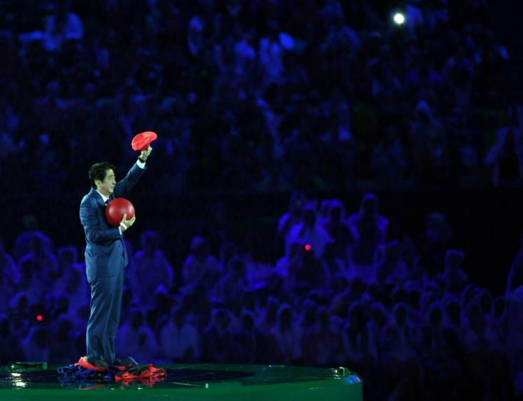 Japan's Prime Minister Shinzo Abe donned a Super Mario outfit to appear at the closing ceremony of the Rio Games