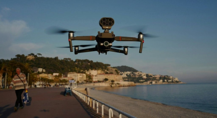 "A message from a drone catches your attention and avoids police having to meet the person face to face," notes Stephane Morelli, co-founder of Azur Drones