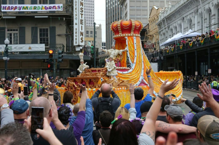 Revelers packed the streets during Mardi Gras in New Orleans