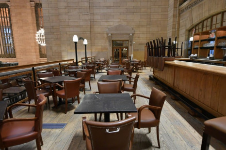 The coronavirus crisis is hitting the restaurant industry hard -- this empty eatery is at Grand Central Station in New York