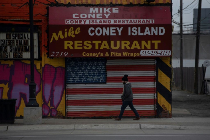 Many US restaurants have been forced to close, like this one in Detroit