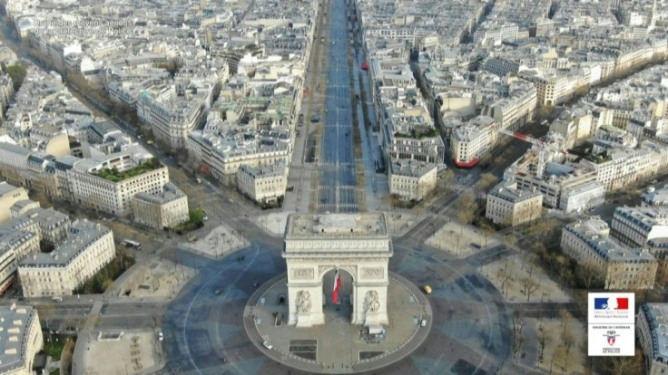 Coronavirus: Aerial views of Paris during confinement