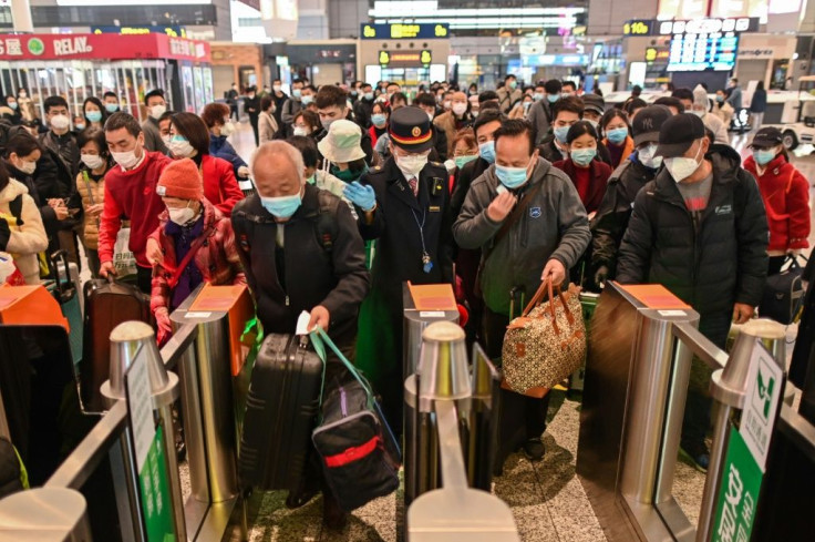 People are now allowed to enter Wuhan by train, and many trains arriving Saturday had been fully booked days in advanceÂ