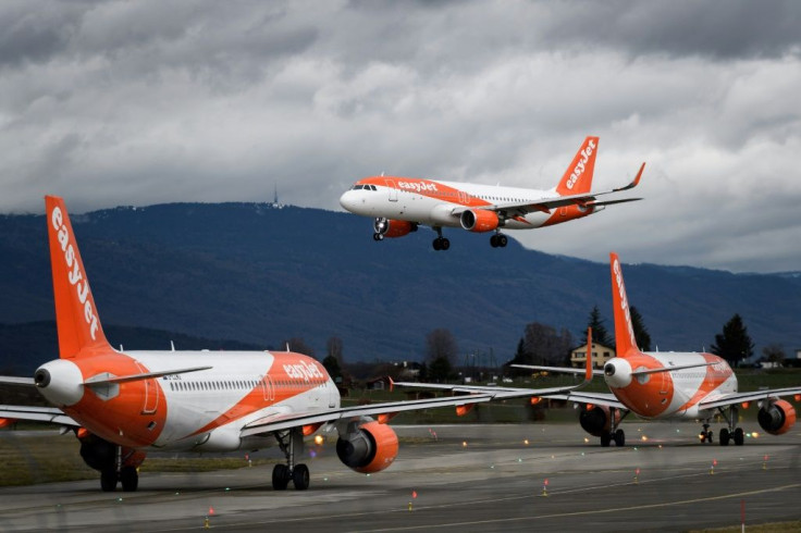 After it grounds its planes, easyJet said that for two months crew would be paid 80 percent of their average pay thanks to an emergency UK government scheme