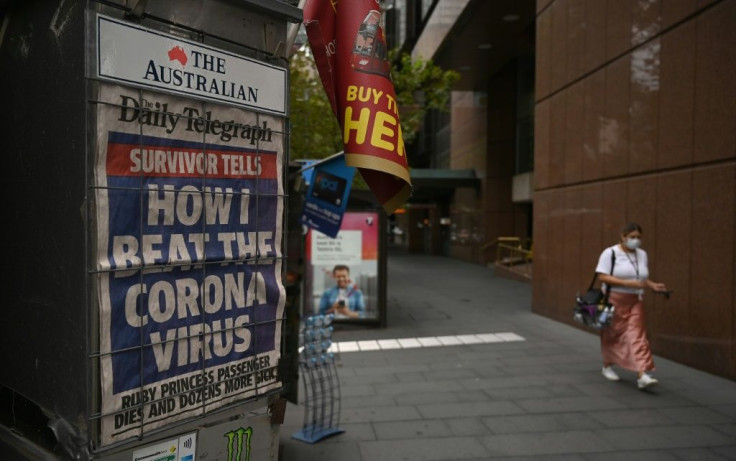 The rate of new infections has been falling since March 22 in Australia as federal and state governments have ramped up restrictions on movement to choke off the spread of the disease