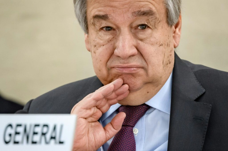 UN Secretary-General Antonio Guterres, seen here in February 2020, has insisted on keeping the world body symbolically open