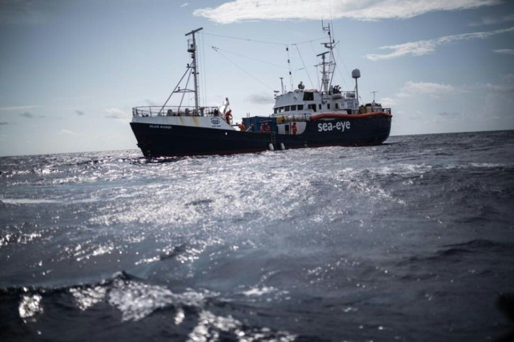 The Alan Kurdi migrant rescue boat, which is heading back out to sea despite coronavirus fears