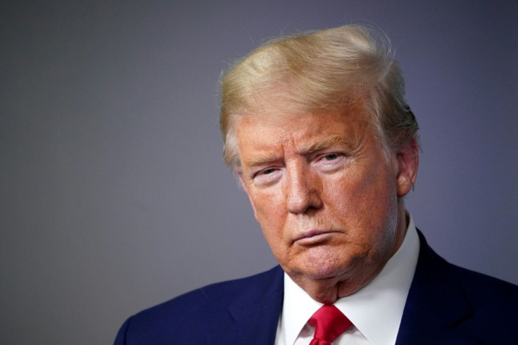 US President Donald Trump addresses a daily coronavirus briefing at the White House, on March 31, 2020