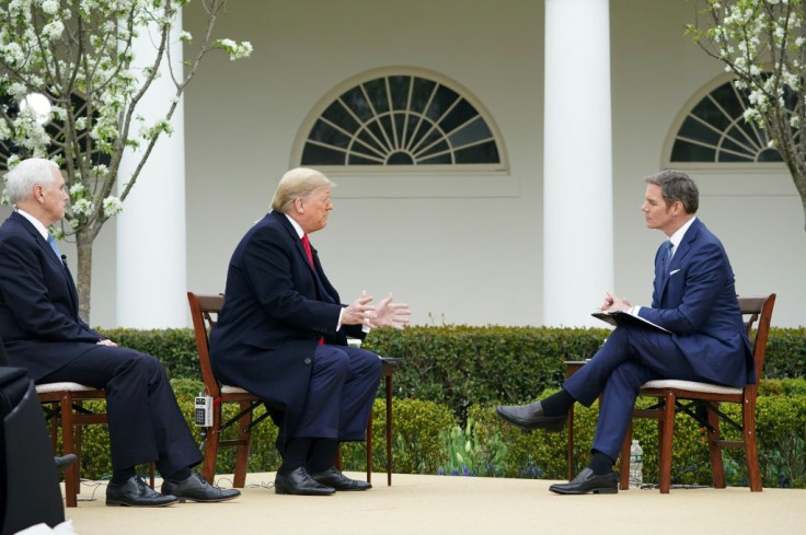 Many of President Donald Trump's conflicting messages are delivered on Fox News network, like during this Rose Garden interview