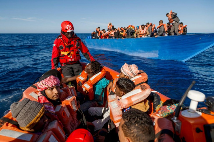 The Spanish NGO Maydayterraneo rescues migrants off the Libyan coast in February