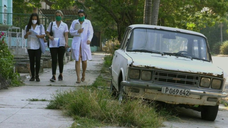 Cuban doctors and medical students pay door-to-door visits to residents living in low-income neighbourhoods in the capital to ensure they have all the necessary information to tackle the COVID-19 outbreak.