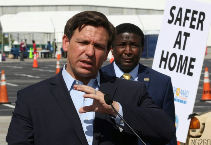 Florida Governor Ron DeSantis initially opposed allowing the cruise ships to dock, but changed his mind after President Donald Trump said they should be allowed to disembark