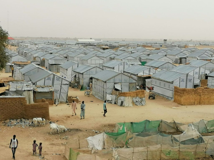 The Bakassi camp houses thousands of people who have been displaced by Boko Haram's brutal jihad - social distancing here is very difficult, say camp workers