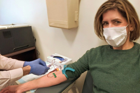 Diana Berrent was the first coronavirus survivor in New York state to get screened hoping to donate anti-body rich plasma
