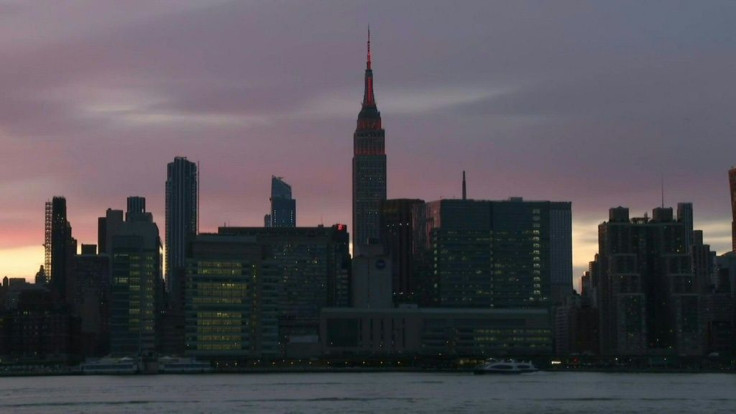 Empire State building lights up red in honor of medical workers