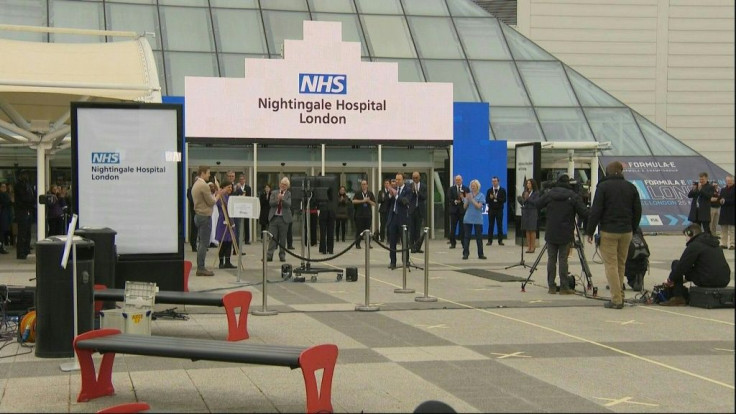 A new 4,000-bed temporary hospital is inaugurated in London