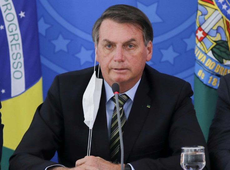 Brazil's President Jair Bolsonaro has faced nightly protests for weeks over his handling of the coronavirus crisis; he is pictured March 18, 2020