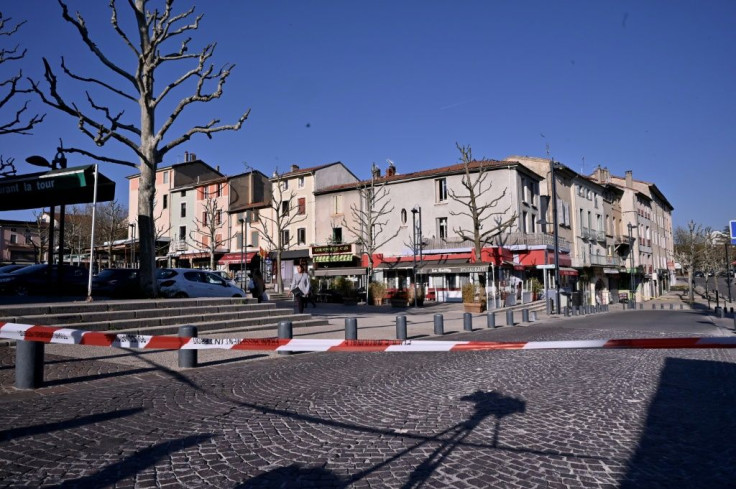 The assailant went on the attack in several stores in the southeastern French town of Romans-sur-Isere