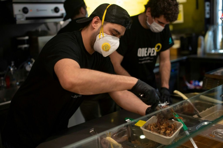 Between 200 and 300 dishes are prepared and donated daily to Barcelona's hospitals as a means of offering some solace to those trying to save lives inside