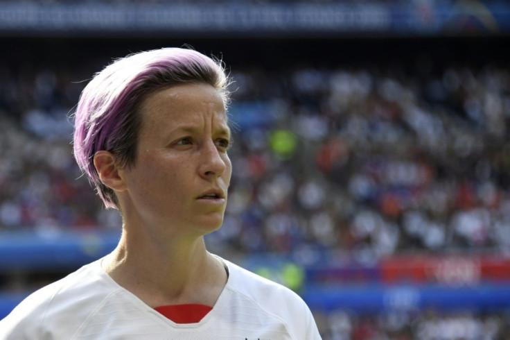 Life is sweat! Megan Rapinoe has no problem with a high-five