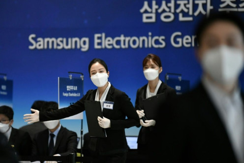 The pandemic is wreaking havoc across the global economy and Samsung had operations suspended at 11 overseas assembly lines as of Tuesday