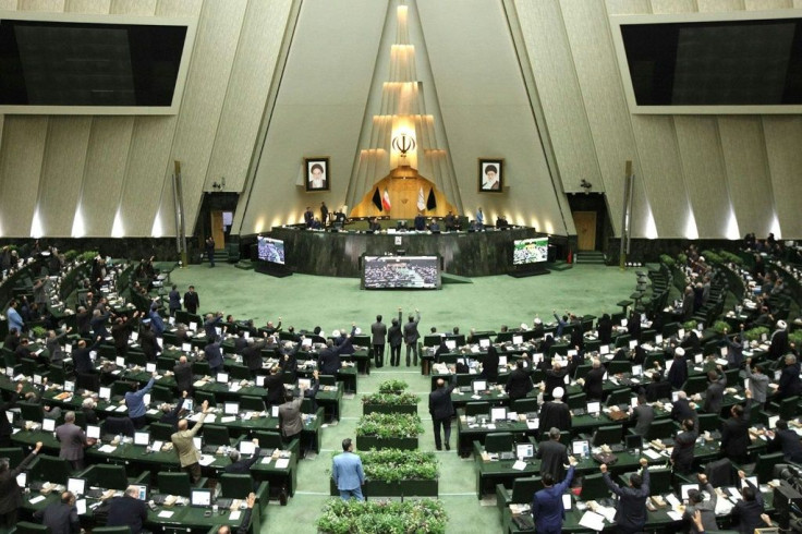 At least 31 members of Iran's parliament, seen here in session in January, have contracted the coronavirus