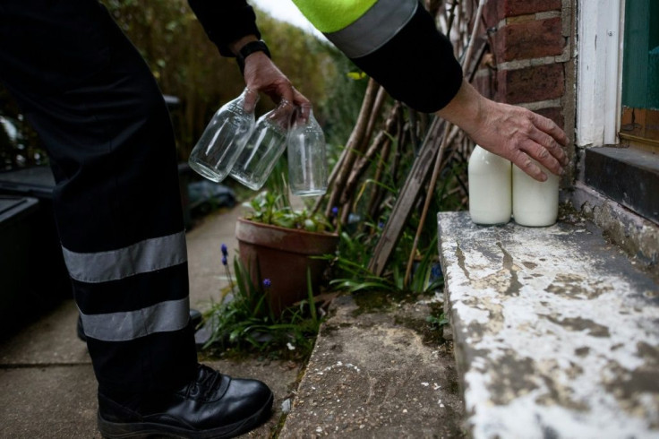 Coffee shops and office blocks in England, also shut because of COVID-19, are no longer receiving their early morning deliveries, although there has been a hike in the amount of milk being dropped off at people's homes in time for breakfast