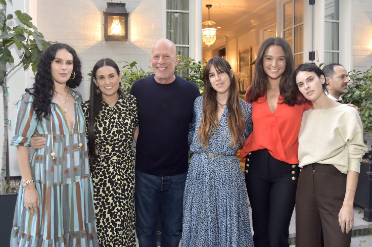 Rumer Willis, Demi Moore, Bruce Willis, Scout Willis, Emma Heming and Tallulah Willis