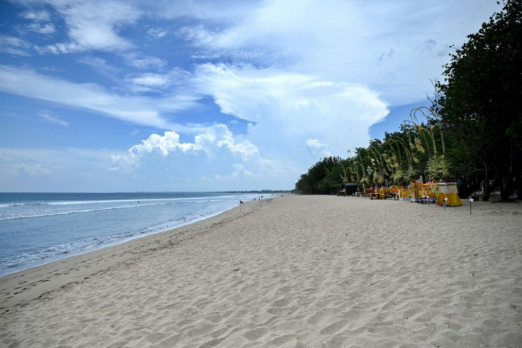 Bali's usually packed beaches are deserted as tourists stay home amid the coronavirus outbreak