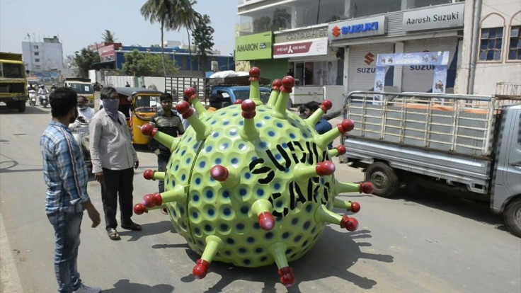 A man in Hyderabad has manufactured a single-seater vehicle that's shaped like a coronavirus to spread awareness about the COVID-19 pandemic