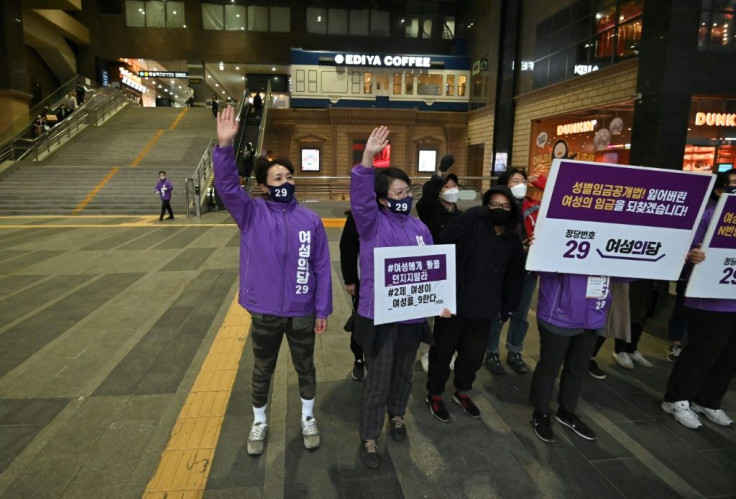 South Korea's Women's Party has about 10,000 members, around three-quarters of them in their 20s