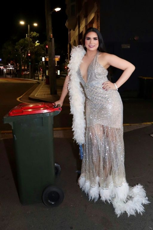 Victoria Anthony posted a photo of herself in a cocktail dress on Instagram under the hashtag #BinIsolationOuting