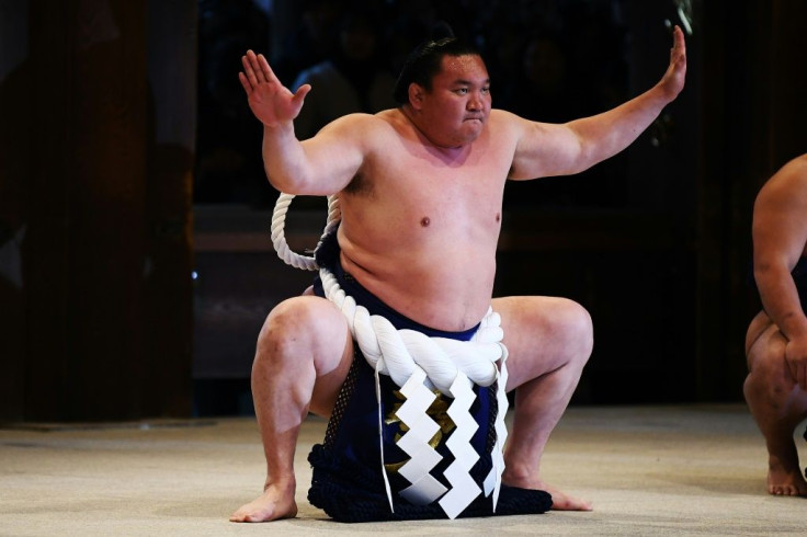 Sumo's spring tournament in Osaka was held behind closed doors over concerns about the coronavirus
