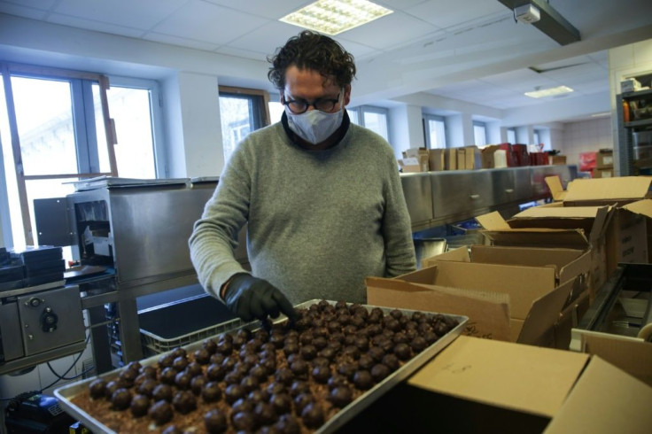 Belgian chocolate makers like Laurent Gerbaud have seen sales to tourists collapse during the coronavirus lockdown