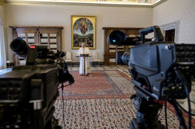 These days, the pope's only audience is the camera