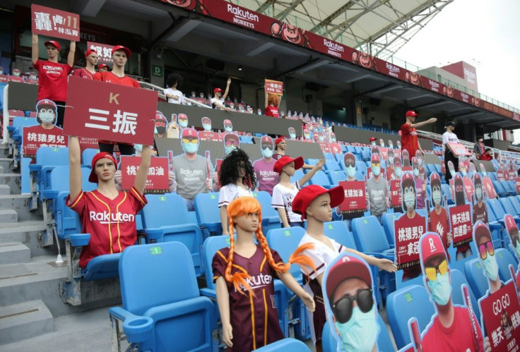 Rakuten Monkeys have unveiled mannequins and robots to sit in the stands