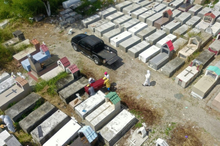 Mortuary workers in the Pacific port city of Guayaquil have been unable to cope with a backlog
