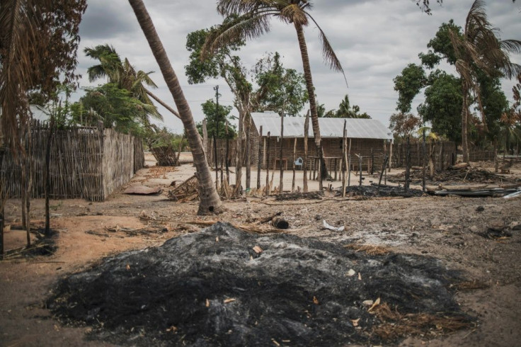 Torched: Aftermath of an Islamist attack last August on the village of Aldeia da Paz