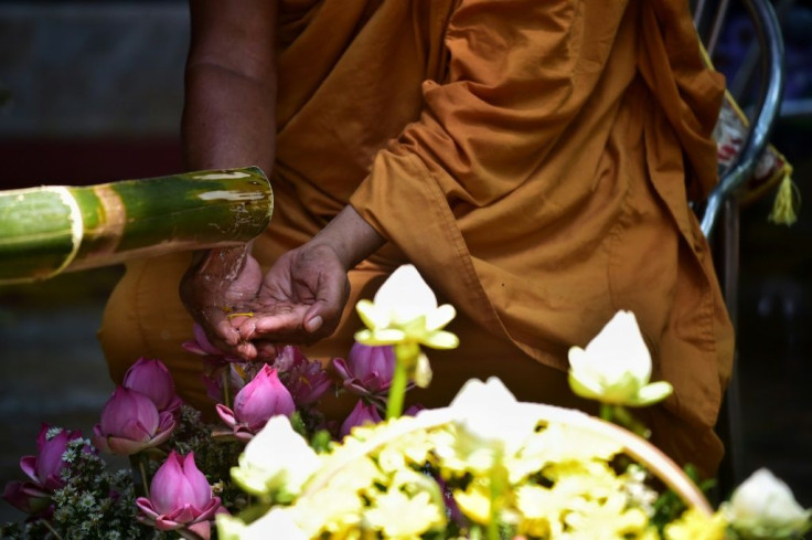 Thais were allowed to visit temples despite bans on New Year's celebrations