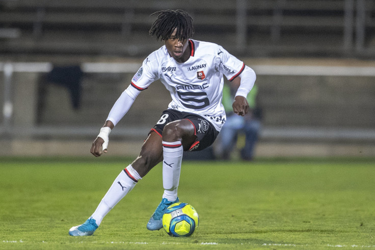 Eduardo  Camavinga #18 of Rennes