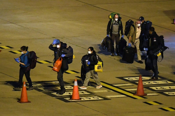 France's ambassador in Uruguay, Hugues Moret, told AFP that the majority of the passengers aboard the flight "had tested positive for the coronavirus"