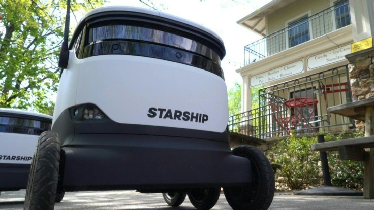Delivery robots make ordering groceries 'easy-peasy' during COVID-19 lockdown