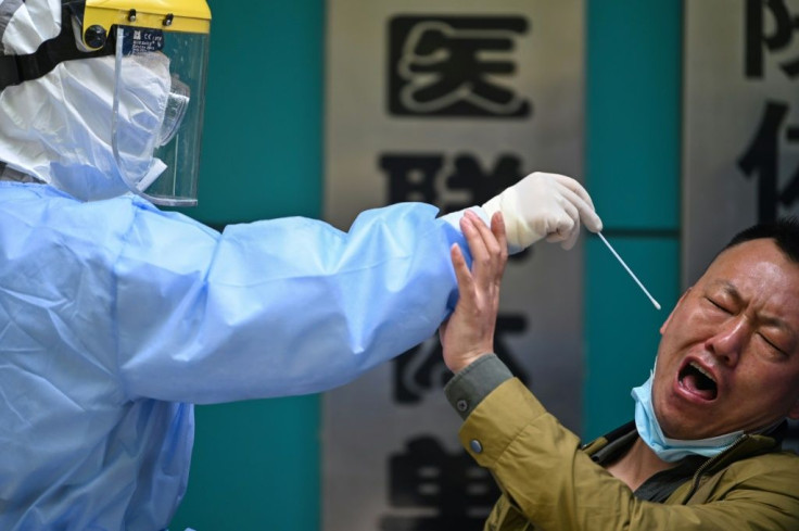 A man is tested in Wuhan, the Chinese city where the coronavirus first emerged